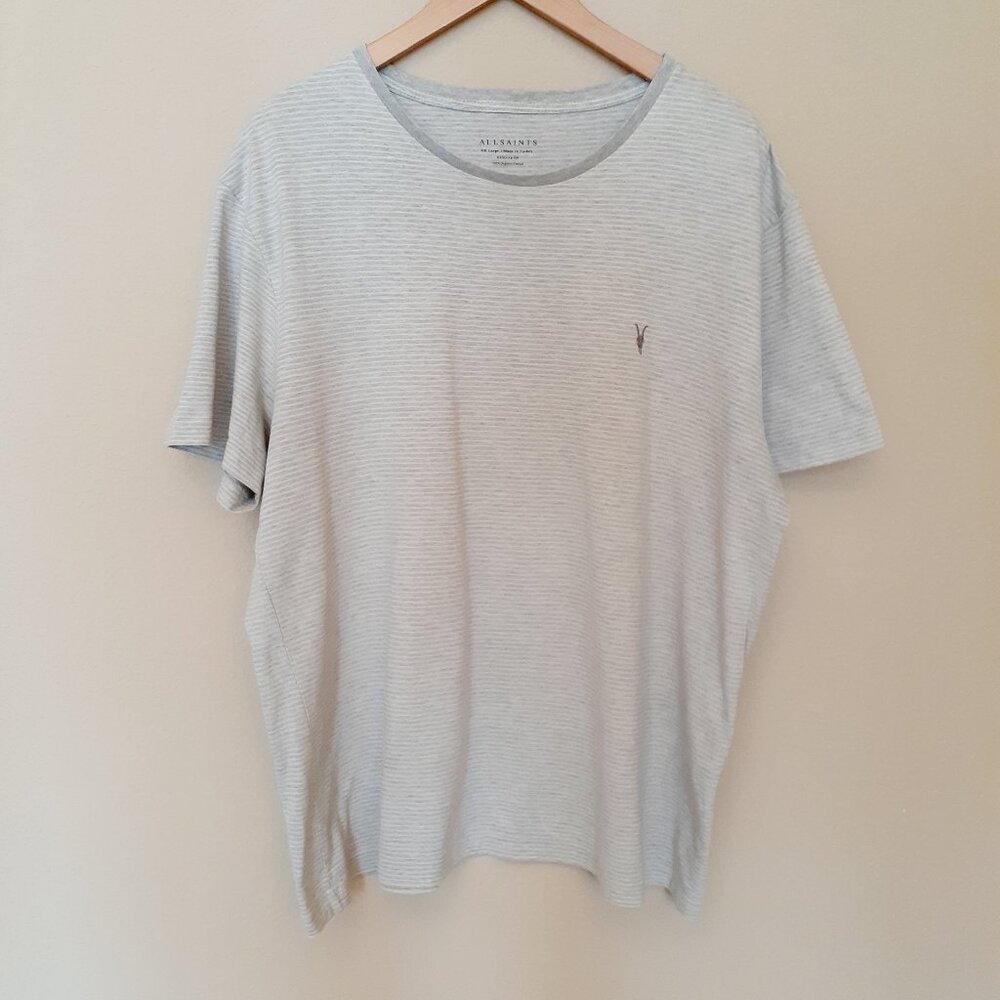 All Saints Ramskull Logo Tee Shirt